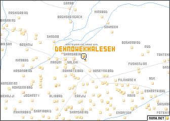 map of Deh Now-e Khālēşeh