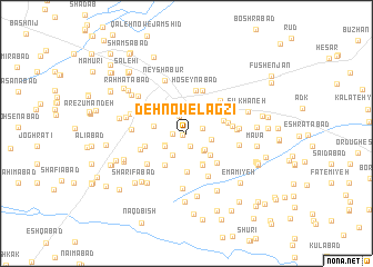 map of Dehnow-e Lagzī