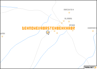 map of Deh Now-e Vābasteh Beh Khabr