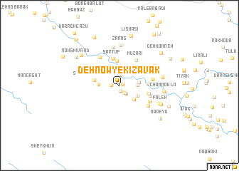 map of Deh Now-ye Kīzavak