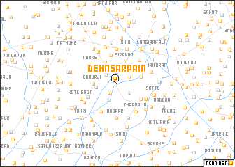 map of Dehnsar Pāīn