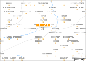 map of Dehnsen