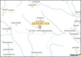 map of Deh Sheykh