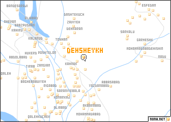 map of Deh Sheykh