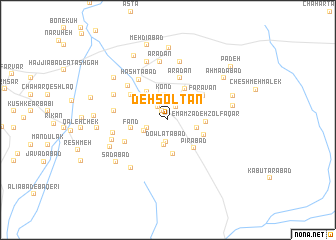 map of Deh Solţān