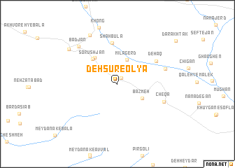 map of Dehsūr-e ‘Olyā