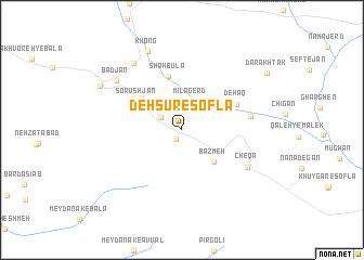 map of Dehsūr-e Soflá