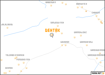 map of Deh Tak