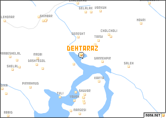 map of Deh Tarāz