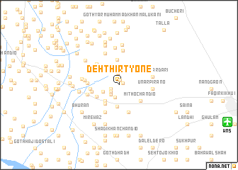 map of Deh Thirty-one