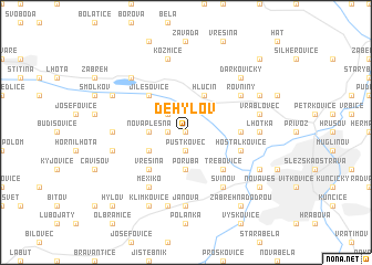 map of Děhylov