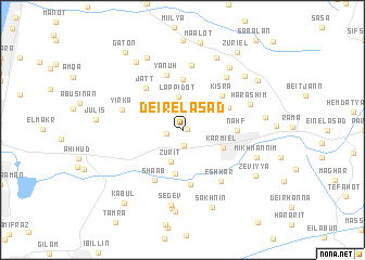 map of Deir el Asad