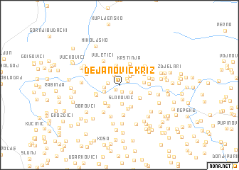 map of Dejanović Križ