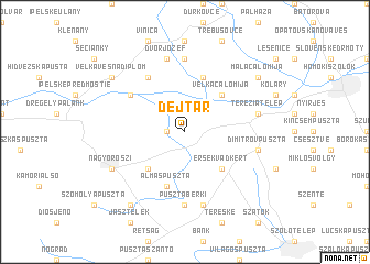 map of Dejtár