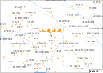 map of Dejūnehdān