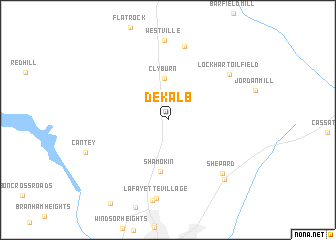 map of Dekalb