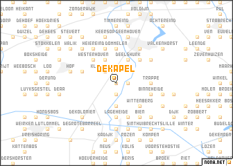 map of De Kapel