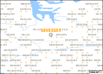 map of De Keegen