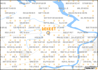 map of De Keet