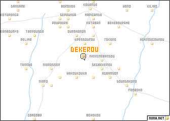 map of Dèkèrou