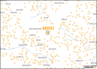 map of Dekići