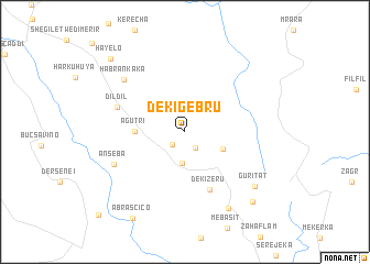 map of Dekʼī Gebru