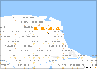 map of Dekkershuizen