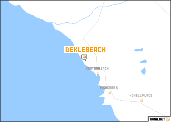 map of Dekle Beach