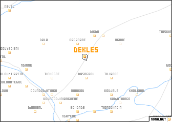 map of Dek Lès