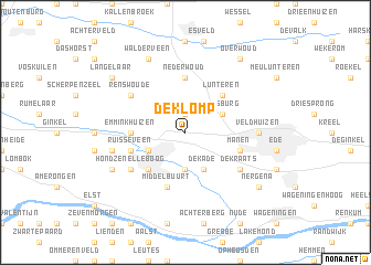 map of De Klomp
