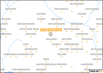 map of Dékou Kopé