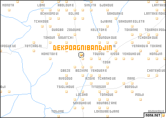 map of Dékpo-Agnibandjin