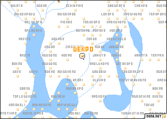 map of Dekpo