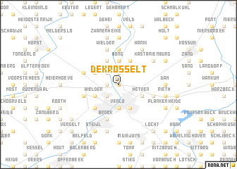map of De Krosselt