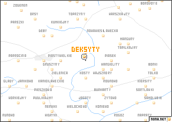 map of Deksyty