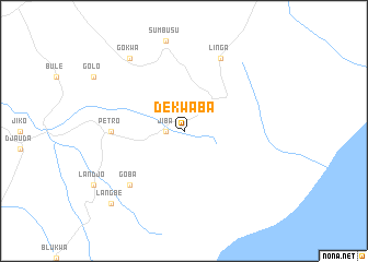 map of Dekwaba