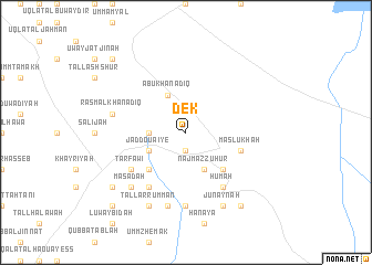 map of Dek