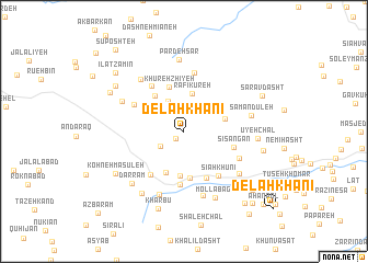 map of Delah Khānī