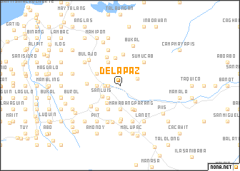 map of De la Paz