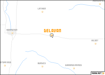 map of Delavan