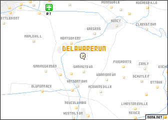 map of Delaware Run