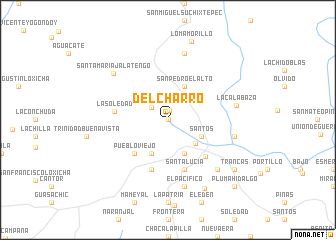 map of Del Charro