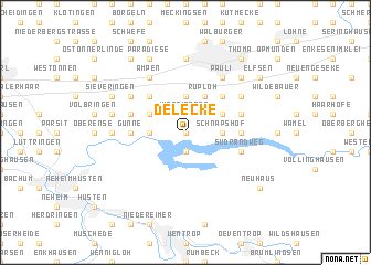 map of Delecke