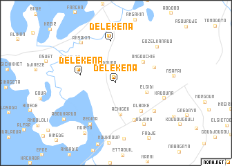 map of Delekena