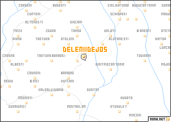 map of Delenii de Jos