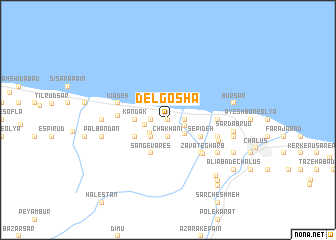 map of Delgoshā