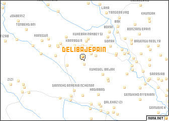 map of Delībaj-e Pā\