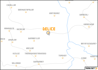 map of Delice