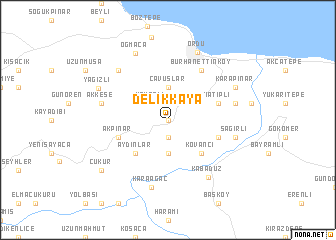 map of Delikkaya