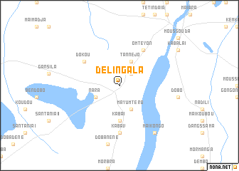 map of Délingala